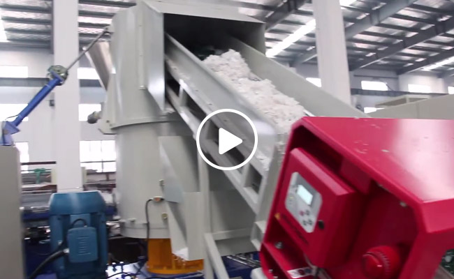 PP Crushed Bag Pelletizing Line 500kg/h Video