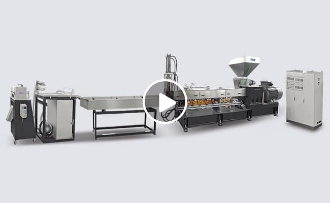 Twin Screw Pelletizer for PET Flakes Video