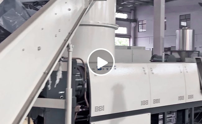 PP and Nylon Plastic Film Pelletizing Machine Video