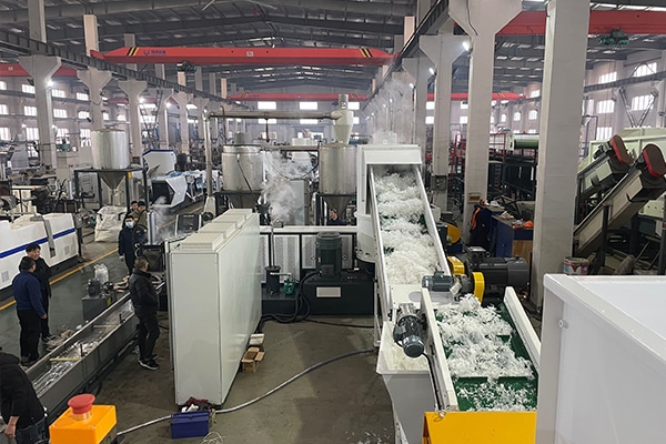 Composite film pelletizing line